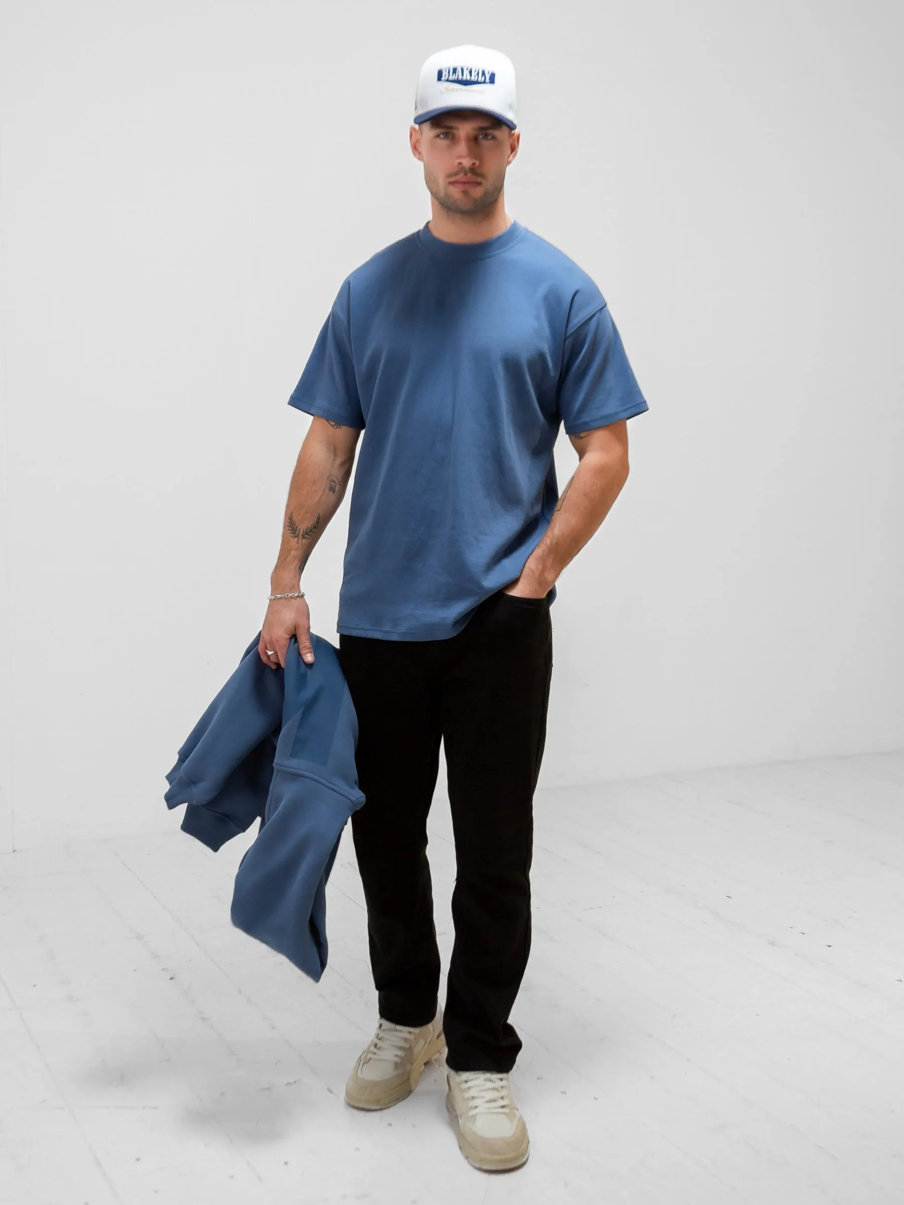 BLKLY Relaxed T-Shirt - Blue sold by Blakely product image thumbnail 4