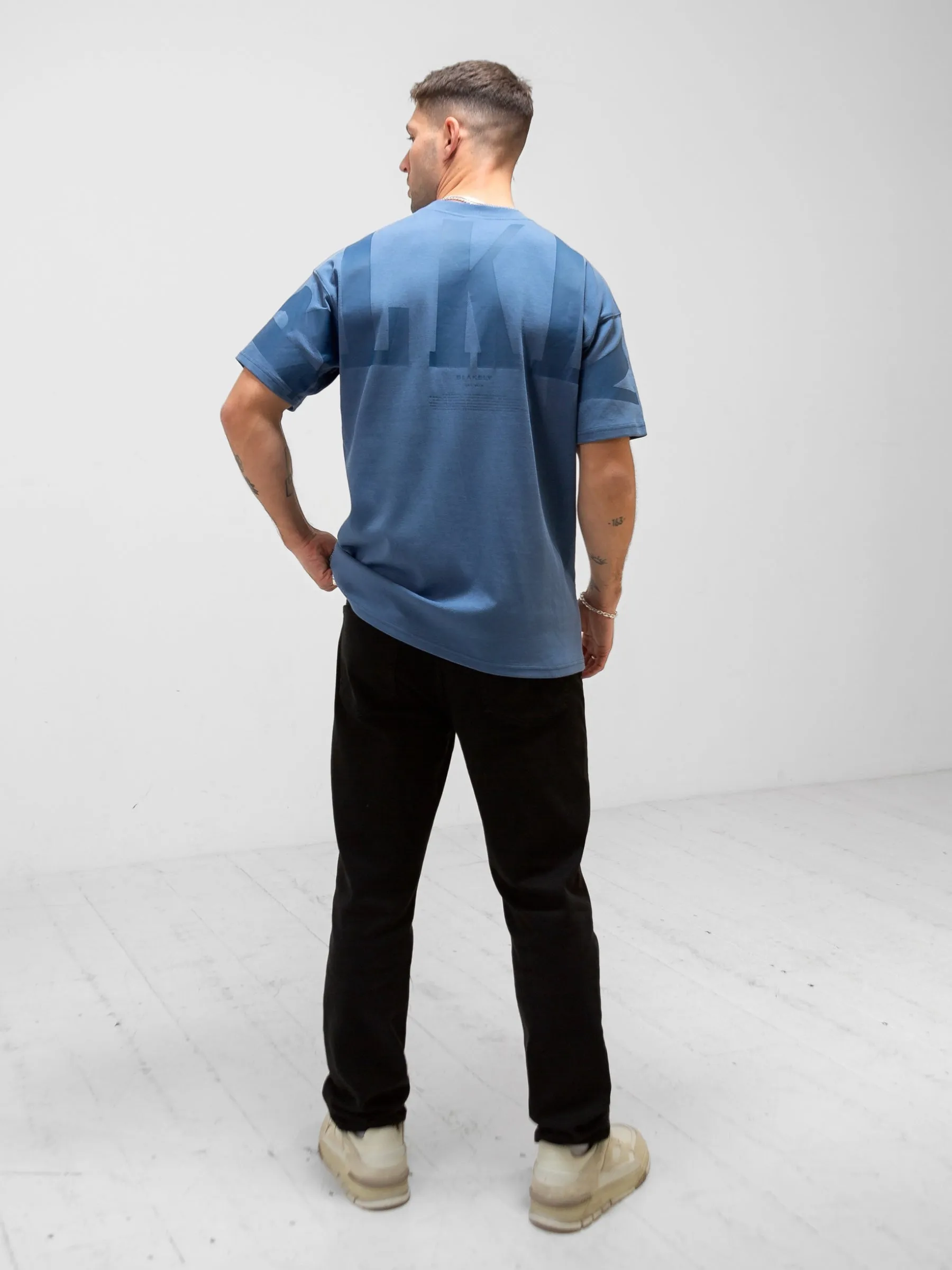 BLKLY Relaxed T-Shirt - Blue sold by Blakely product image thumbnail 3