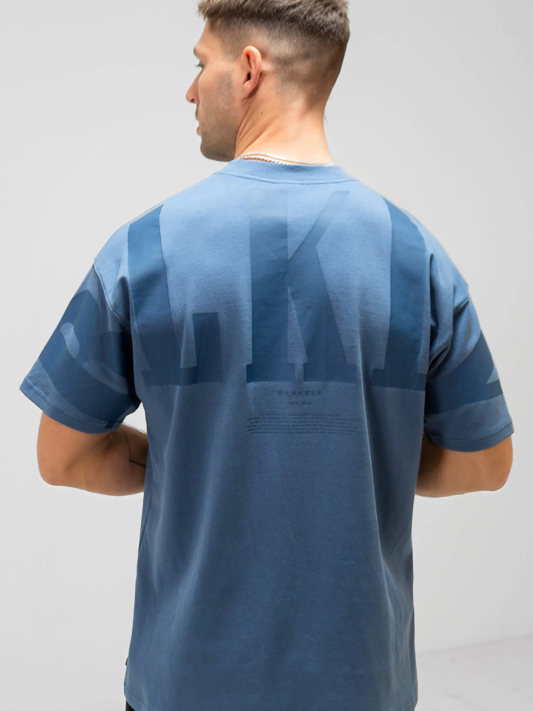 BLKLY Relaxed T-Shirt - Blue sold by Blakely product image thumbnail 5