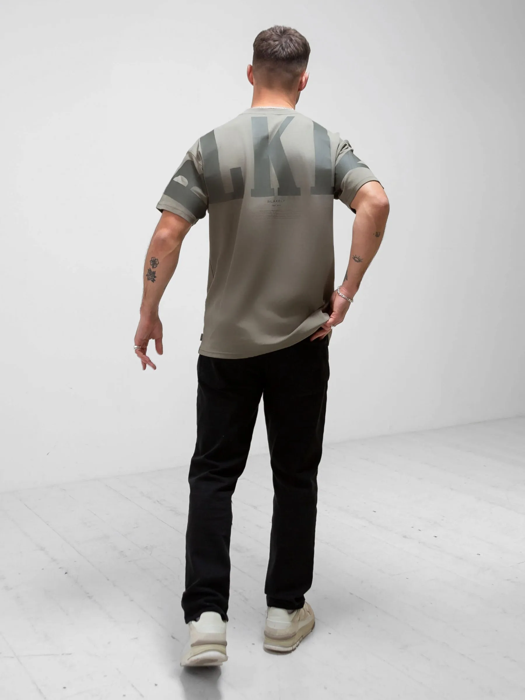 BLKLY Relaxed T-Shirt - Safari Green sold by Blakely product image thumbnail 3