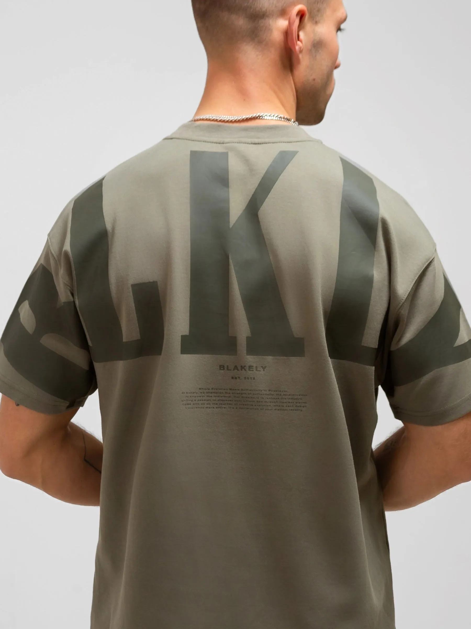 BLKLY Relaxed T-Shirt - Safari Green sold by Blakely product image thumbnail 5