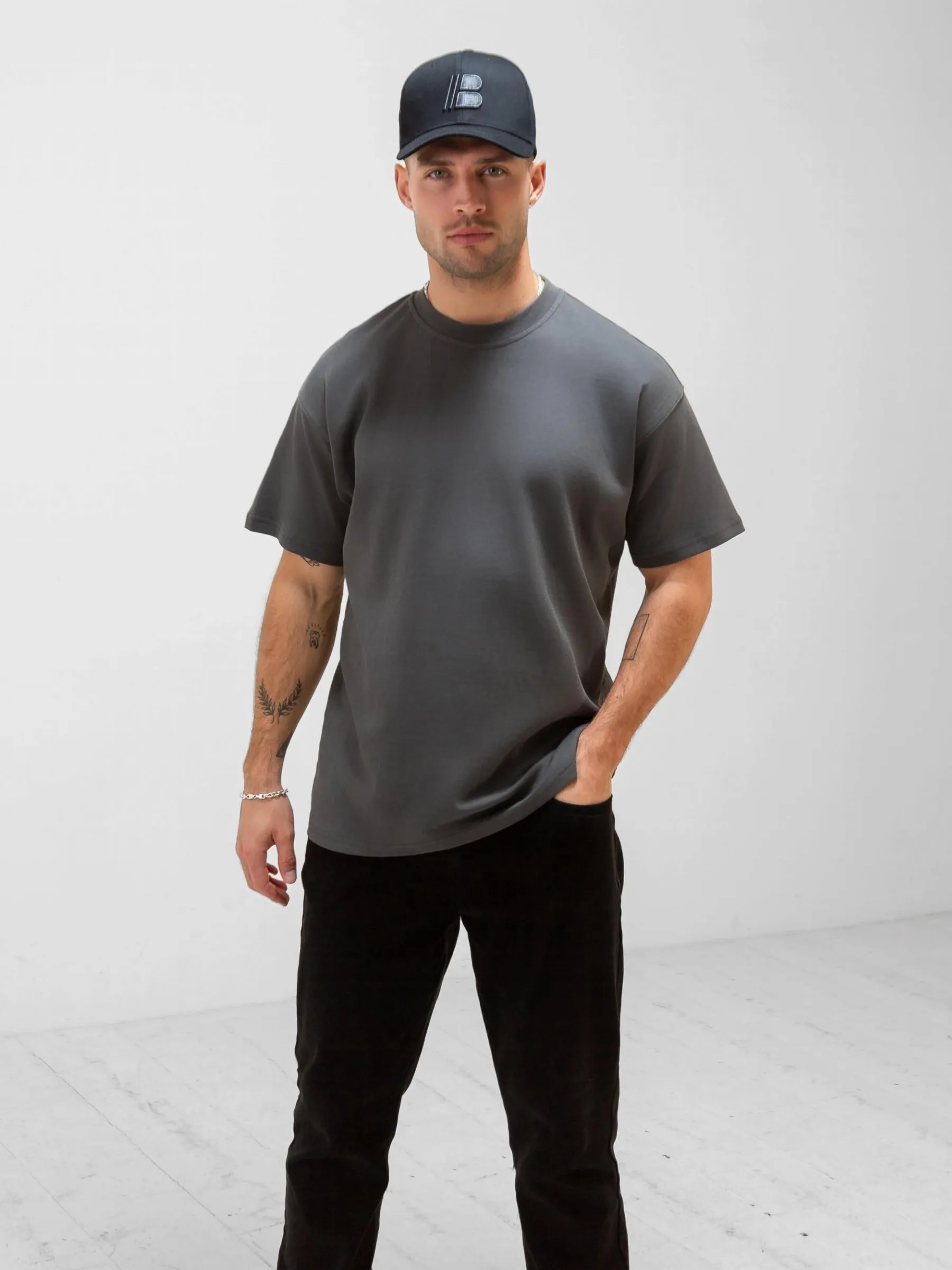 BLKLY Relaxed T-Shirt - Charcoal sold by Blakely product image thumbnail 4