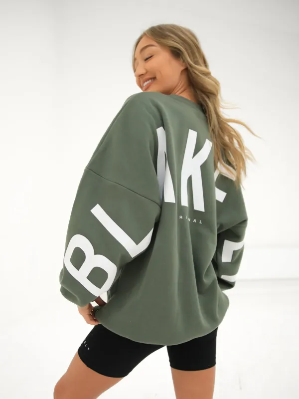 Isabel Oversized Jumper - Green sold by Blakely