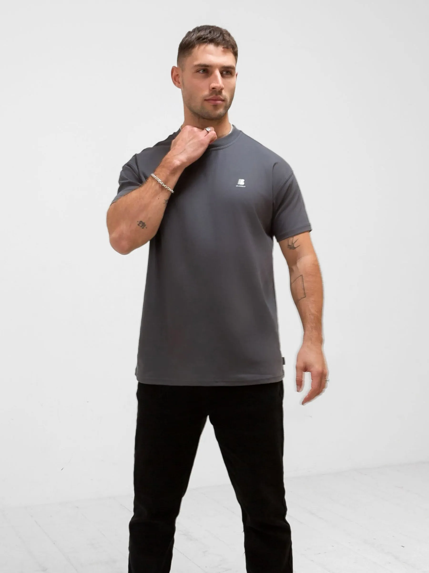 Apex Tech Relaxed T-Shirt - Charcoal sold by Blakely product image thumbnail 4