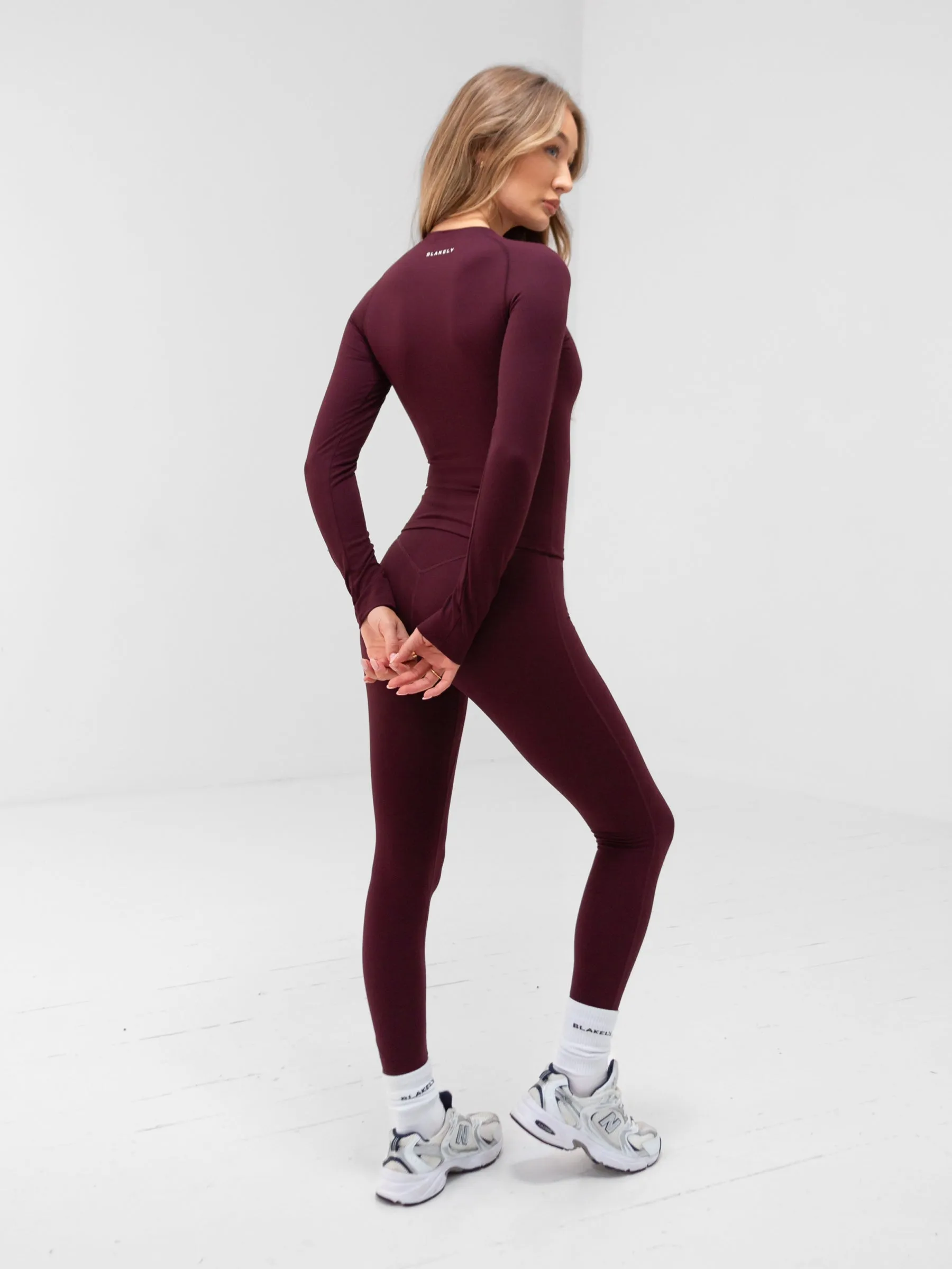 Apex Pro Long Sleeve Top - Deep Burgundy sold by Blakely product image thumbnail 4