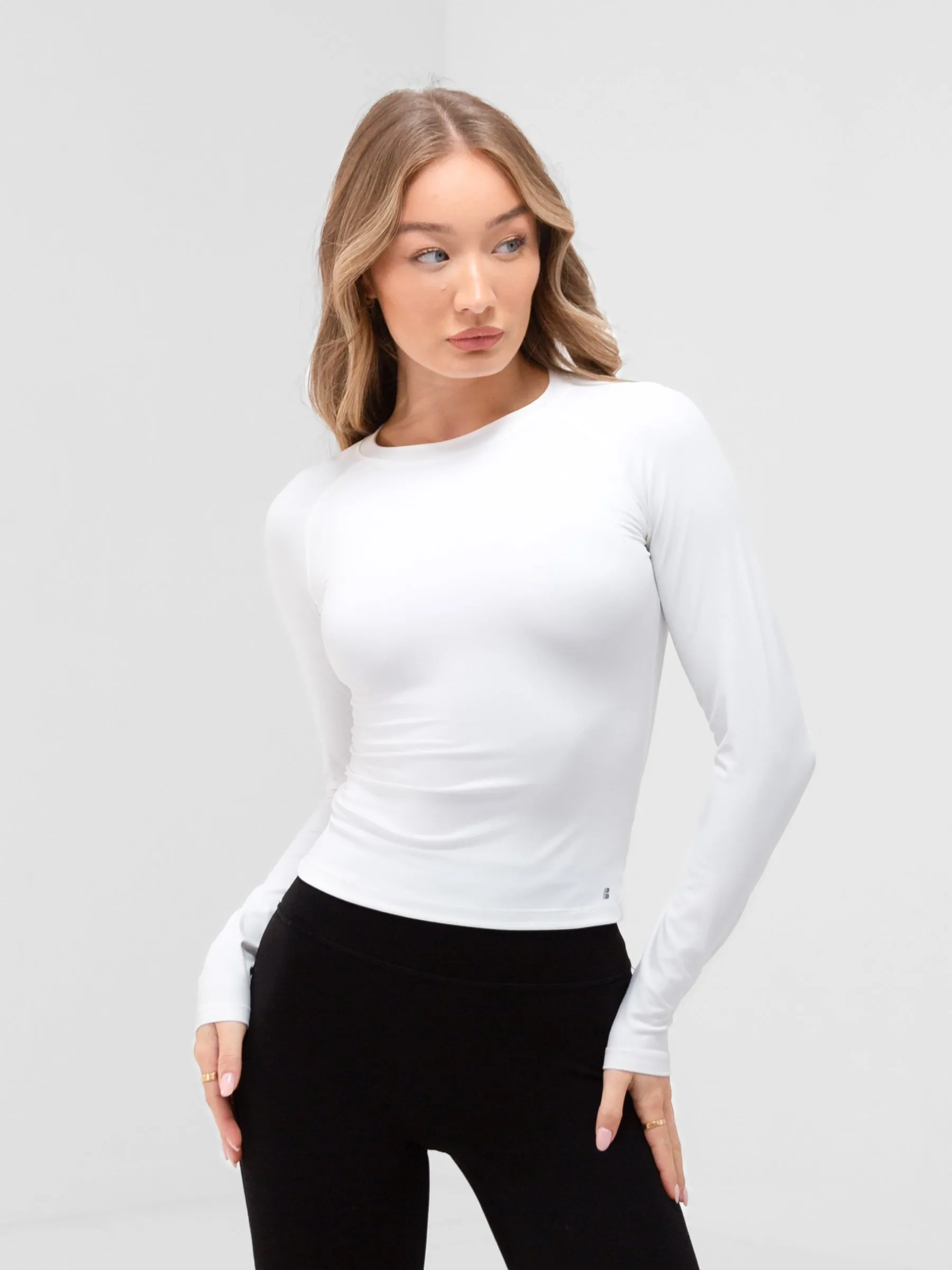 Apex Pro Long Sleeve Top - White sold by Blakely
