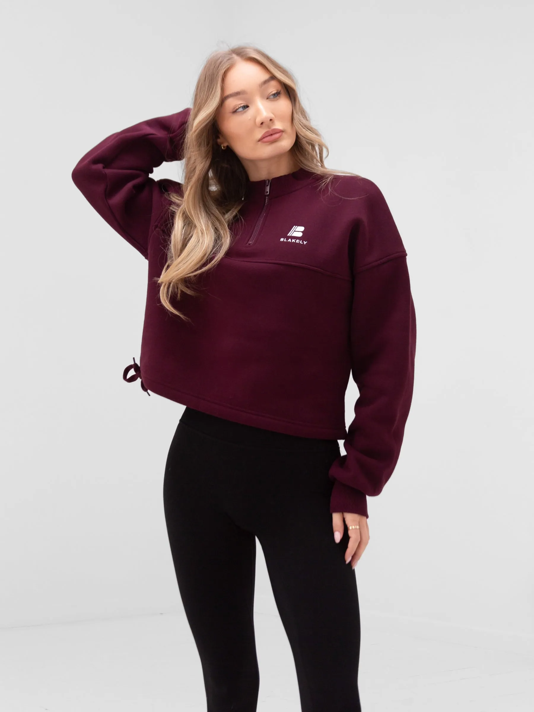 Apex Pro 1/4 Zip Jumper - Deep Burgundy sold by Blakely product image thumbnail 2