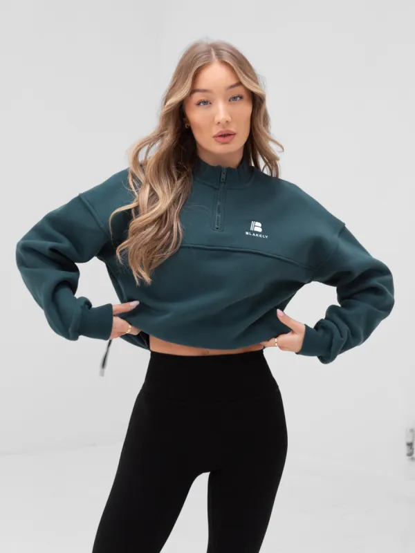 Apex Pro 1/4 Zip Jumper - Teal Green sold by Blakely