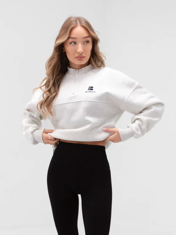 Apex Pro 1/4 Zip Jumper - Marl White sold by Blakely