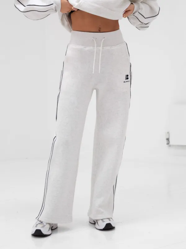 Apex Wide Leg Sweatpants - Marl White sold by Blakely