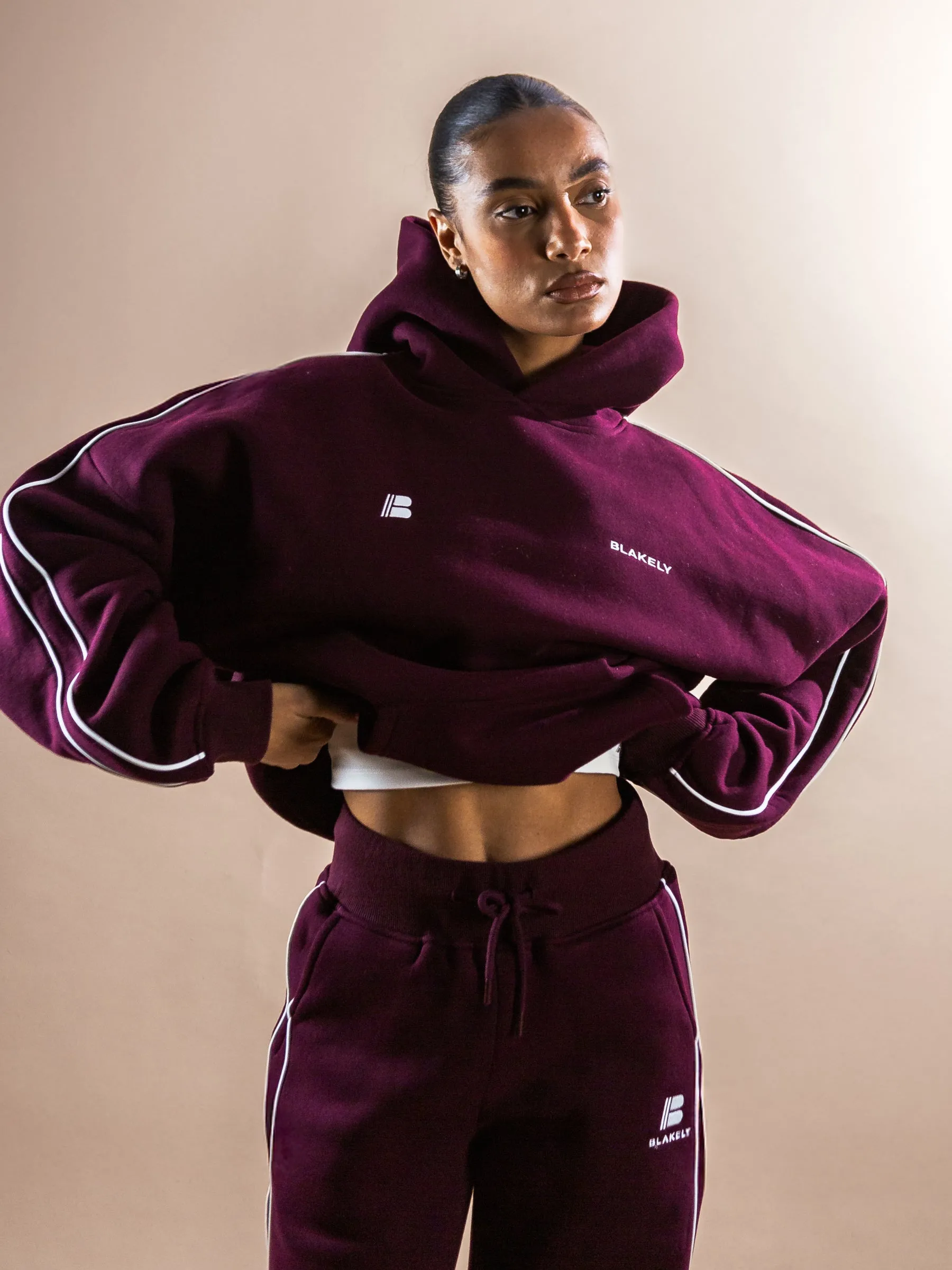 Apex Pro Oversized Hoodie - Deep Burgundy sold by Blakely product image thumbnail 4