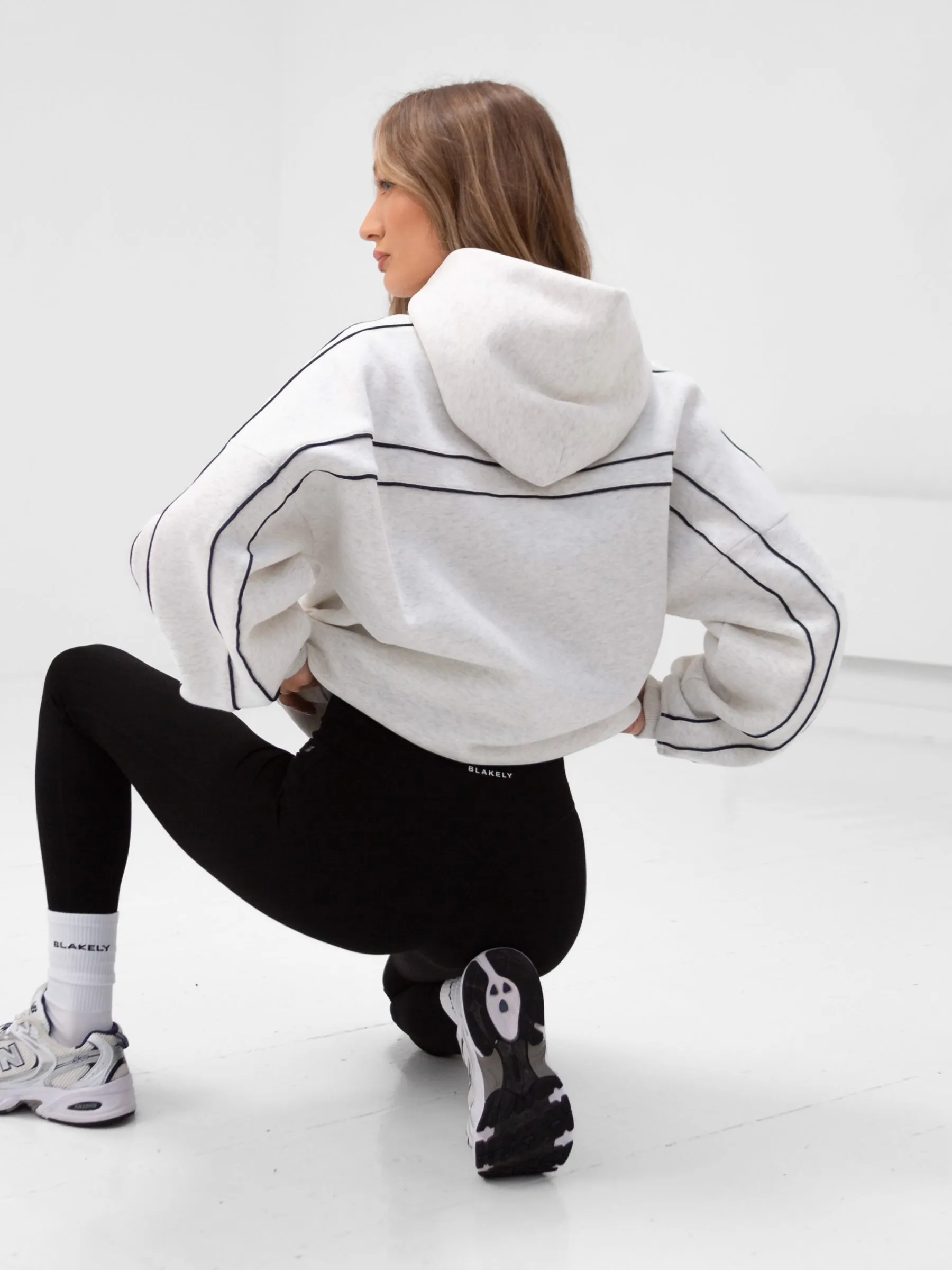 Apex Pro Oversized Hoodie - Marl White sold by Blakely product image thumbnail 3