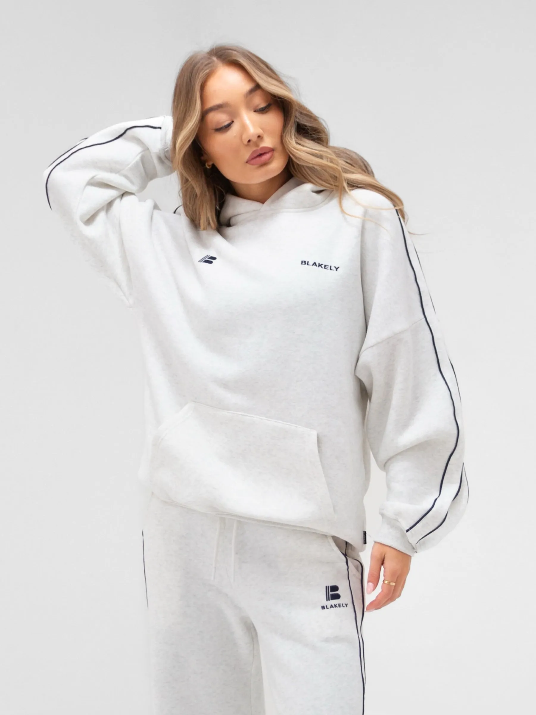 Apex Pro Oversized Hoodie - Marl White sold by Blakely product image thumbnail 2