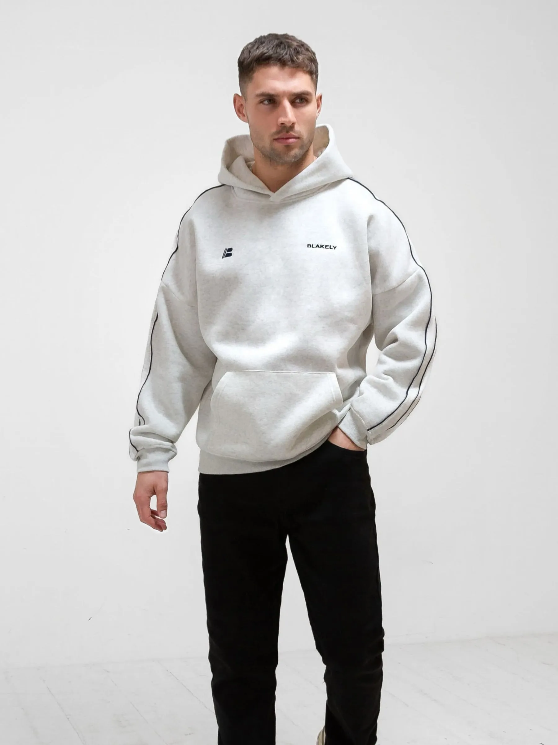 Apex Pro Relaxed Hoodie - Marl White sold by Blakely product image thumbnail 2