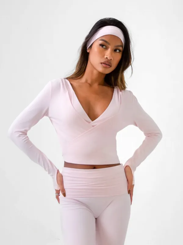 Reform Wrap Top - Ballet Pink sold by Blakely