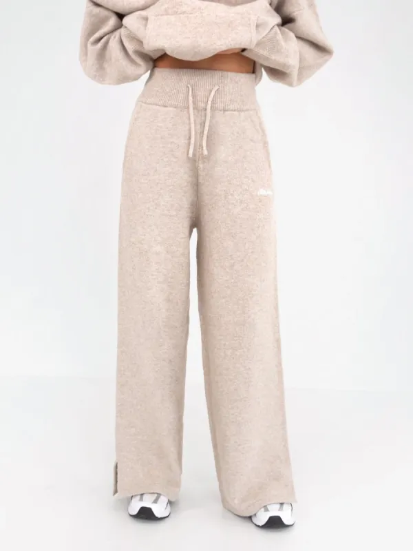 Knitted Wide Leg Sweatpants - Toasted Taupe sold by Blakely
