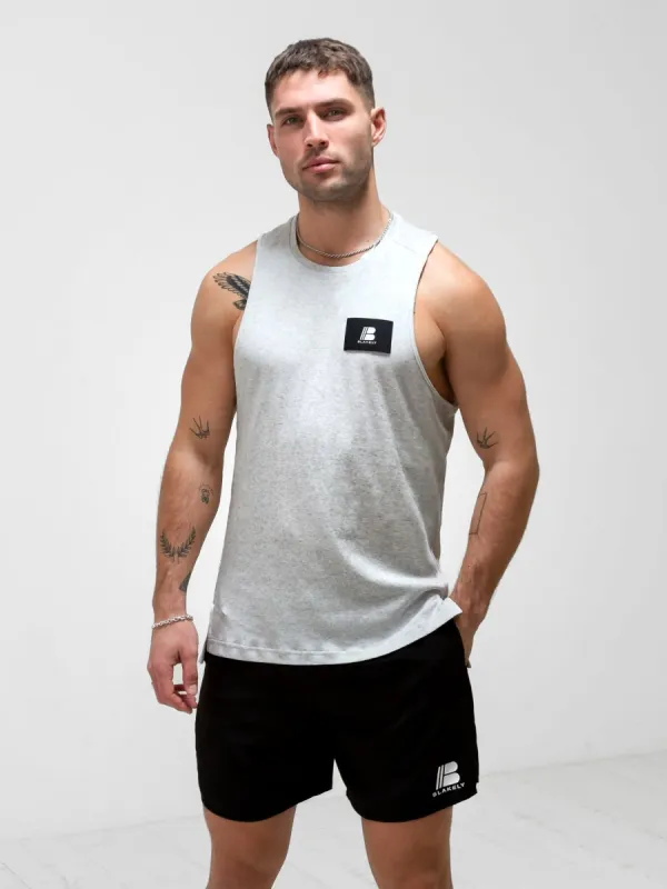 Apex Label Sleeveless Vest - Marl White sold by Blakely