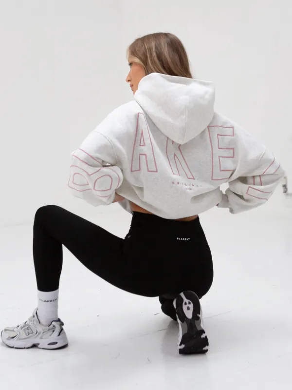 Embroidered Isabel Oversized Hoodie - Bubblegum Pink sold by Blakely