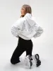 Embroidered Isabel Oversized Hoodie - Ultraviolet sold by Blakely