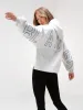 Embroidered Isabel Oversized Hoodie - Ultraviolet sold by Blakely