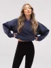 Embroidered Isabel Oversized Hoodie - Soft Blue sold by Blakely