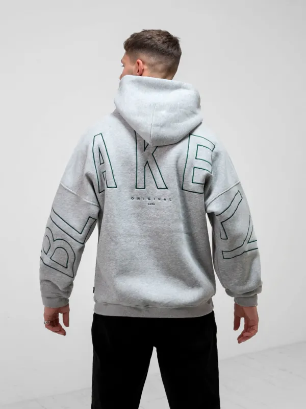 Embroidered Idris Oversized Hoodie - Teal sold by Blakely