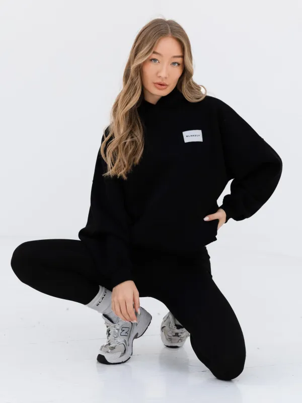 Label Oversized Hoodie - Black sold by Blakely