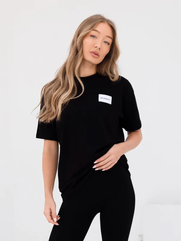 Label Oversized T-Shirt - Black sold by Blakely