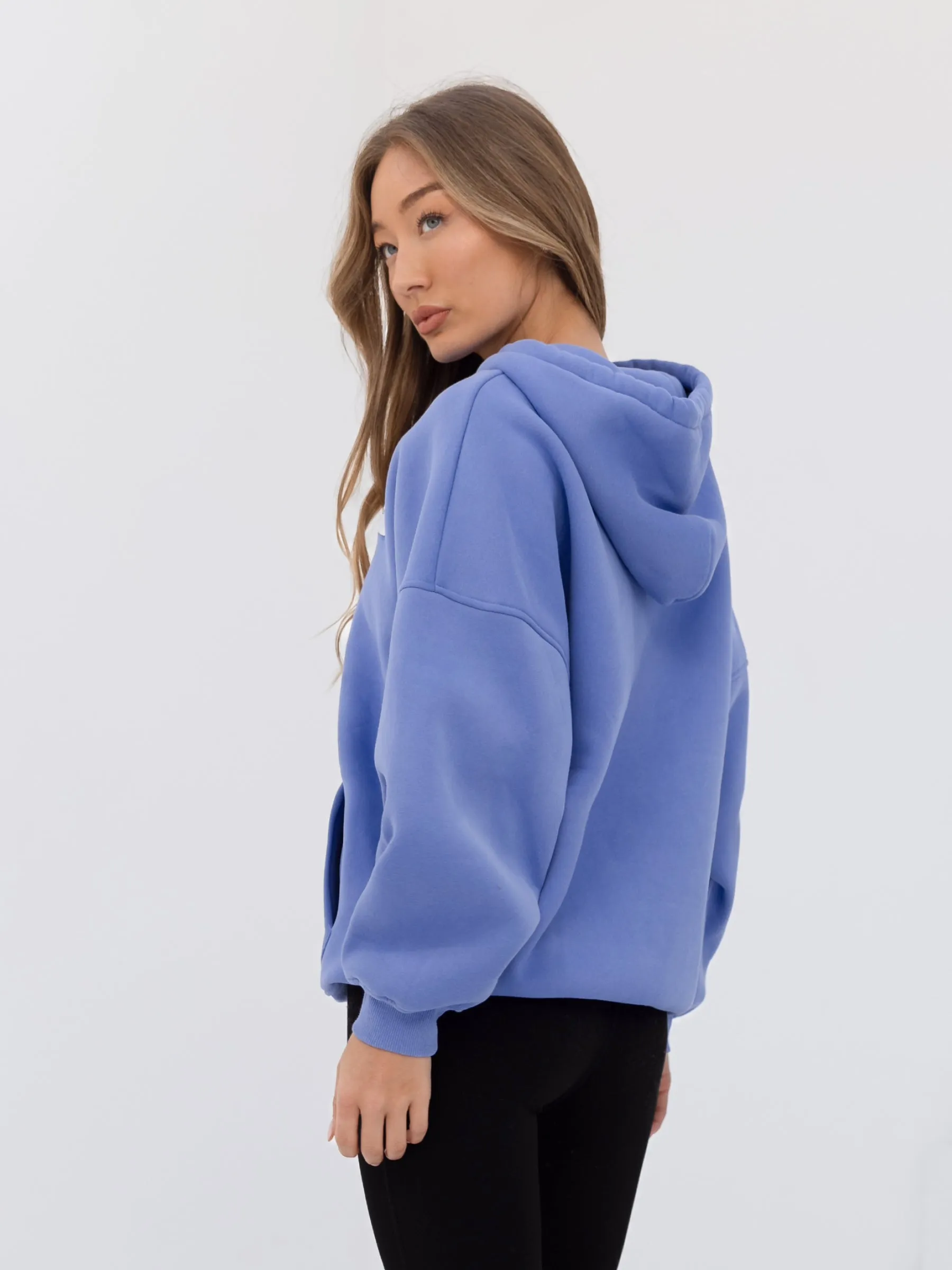 Label Full Zip Hoodie - Lilac Blue sold by Blakely product image thumbnail 4