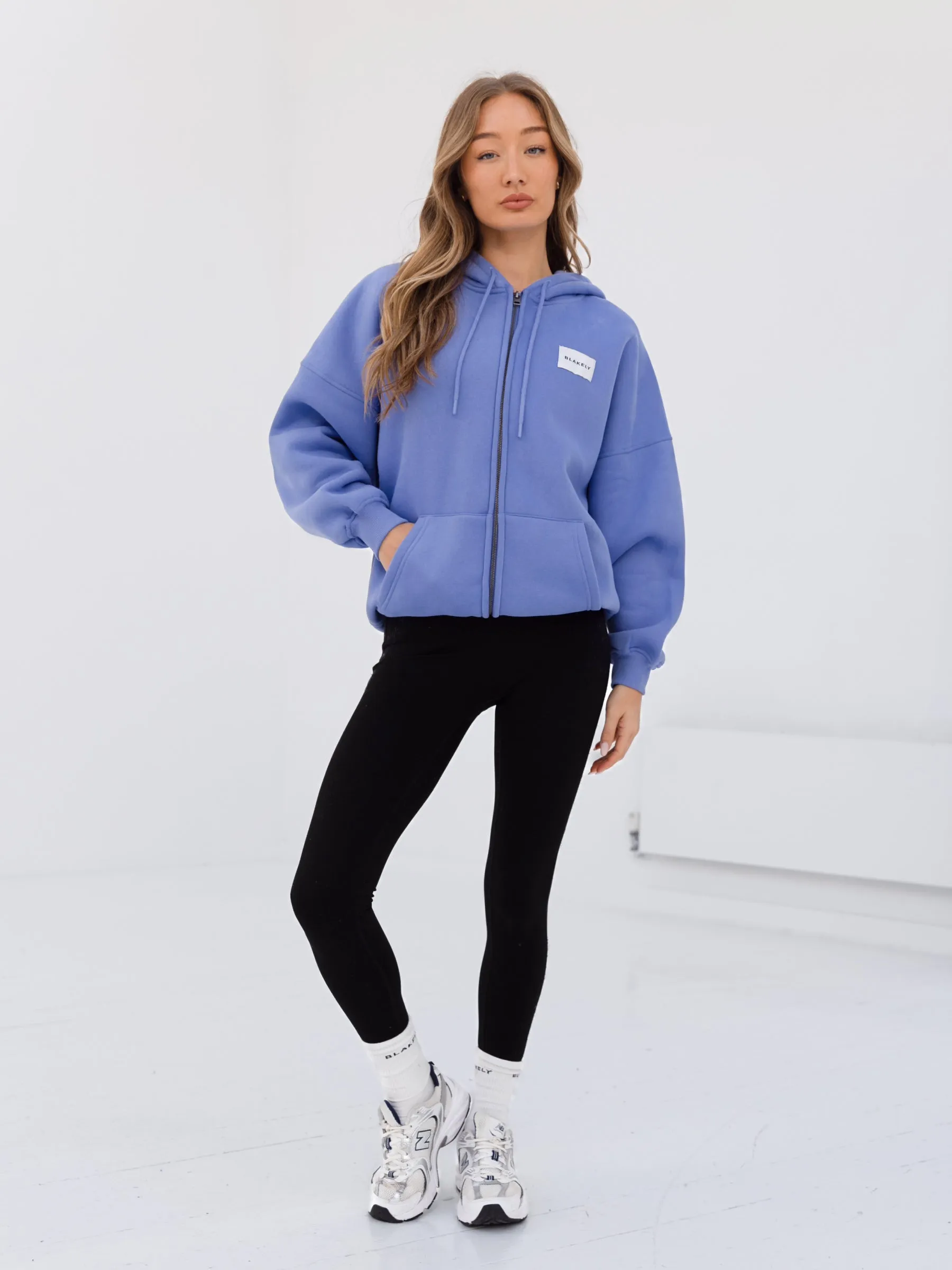 Label Full Zip Hoodie - Lilac Blue sold by Blakely product image thumbnail 3
