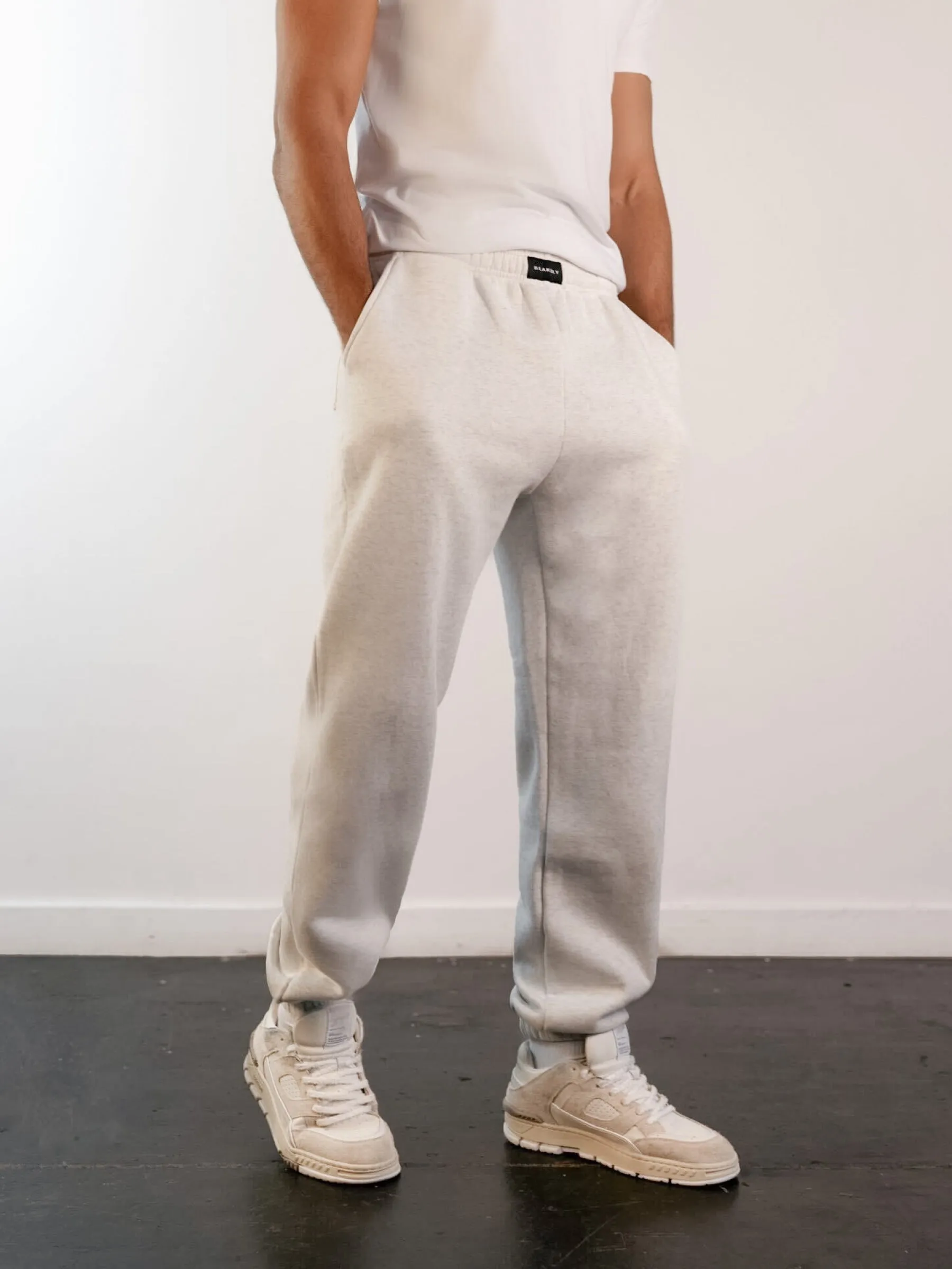 Label Relaxed Sweatpants - Marl White sold by Blakely product image thumbnail 2