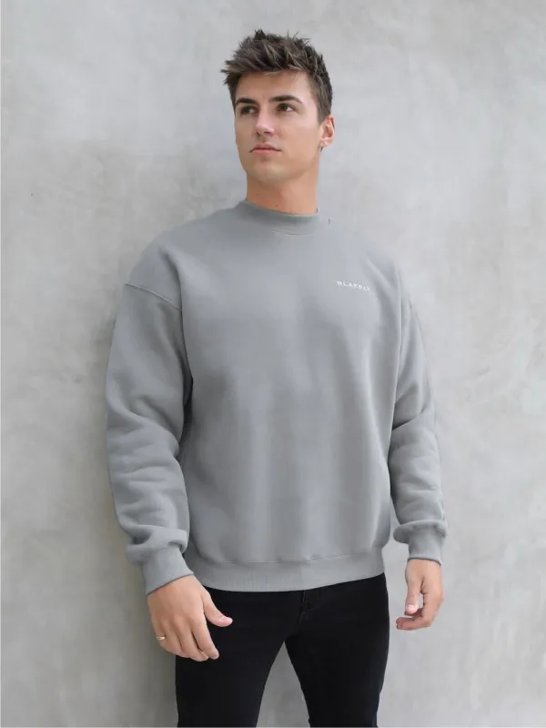 Series Relaxed Jumper - Stone Grey sold by Blakely