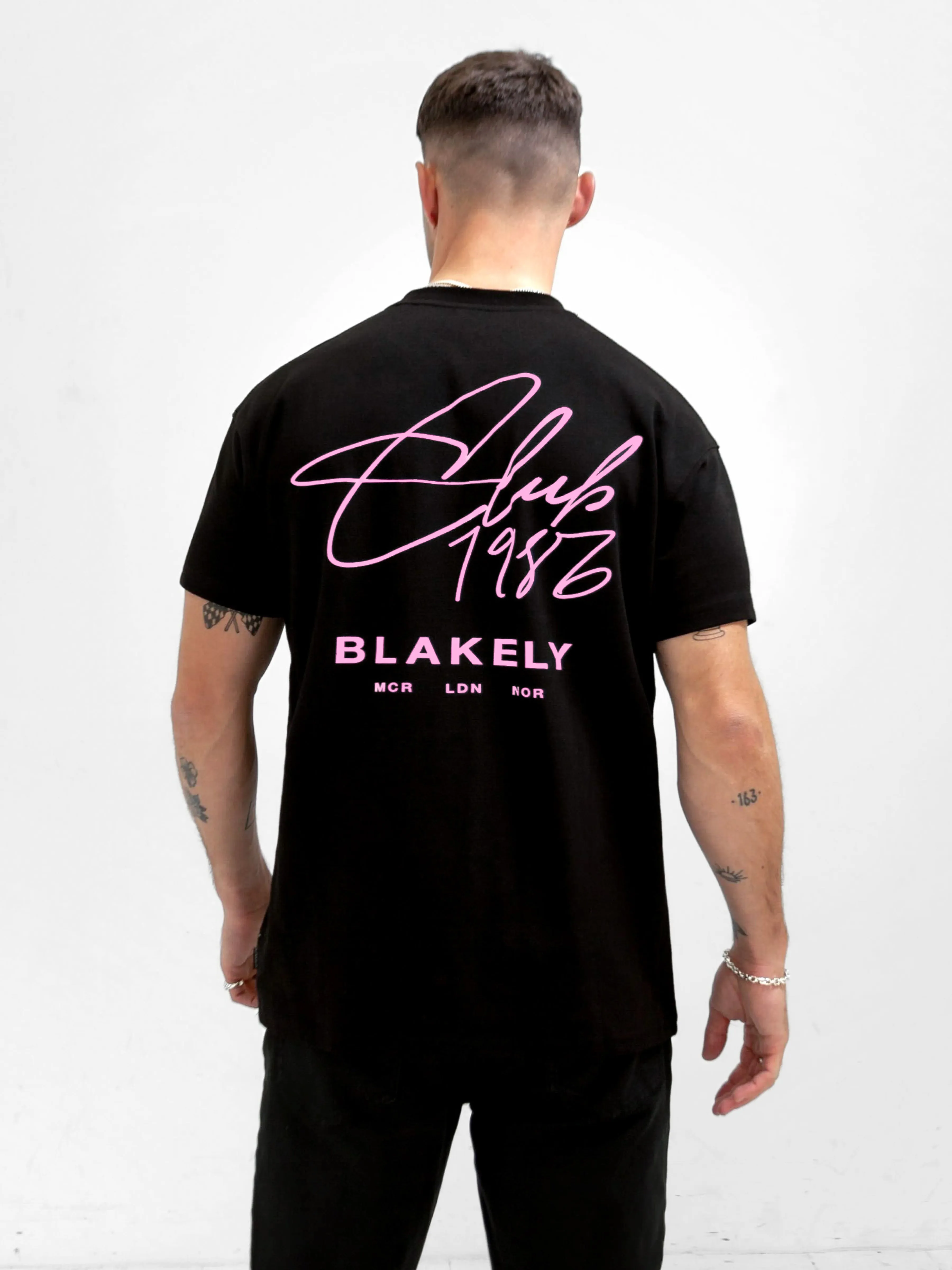 Club Relaxed T-Shirt - Black & Pink sold by Blakely product image thumbnail 5