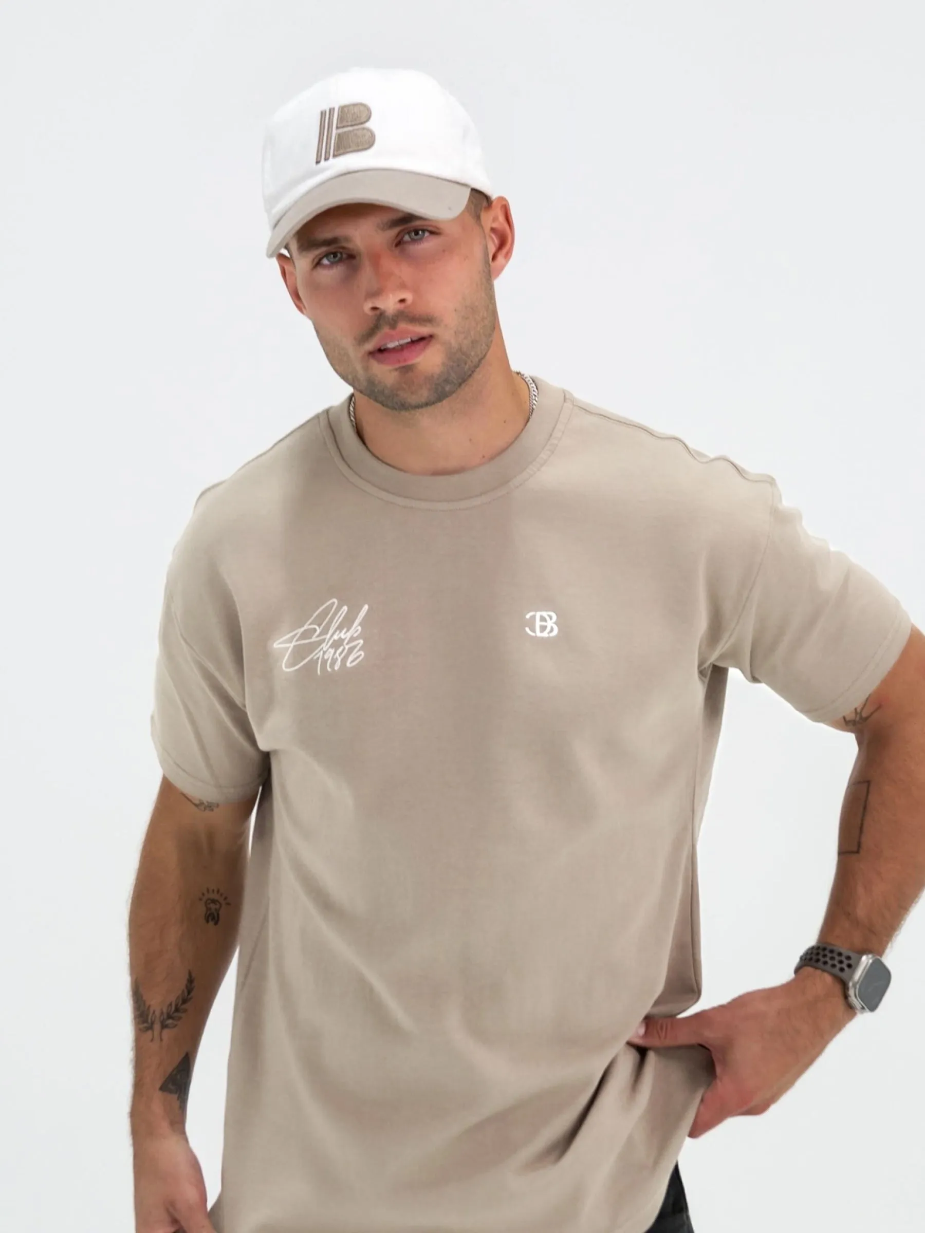 Club Relaxed T-Shirt - Washed Khaki sold by Blakely product image thumbnail 3