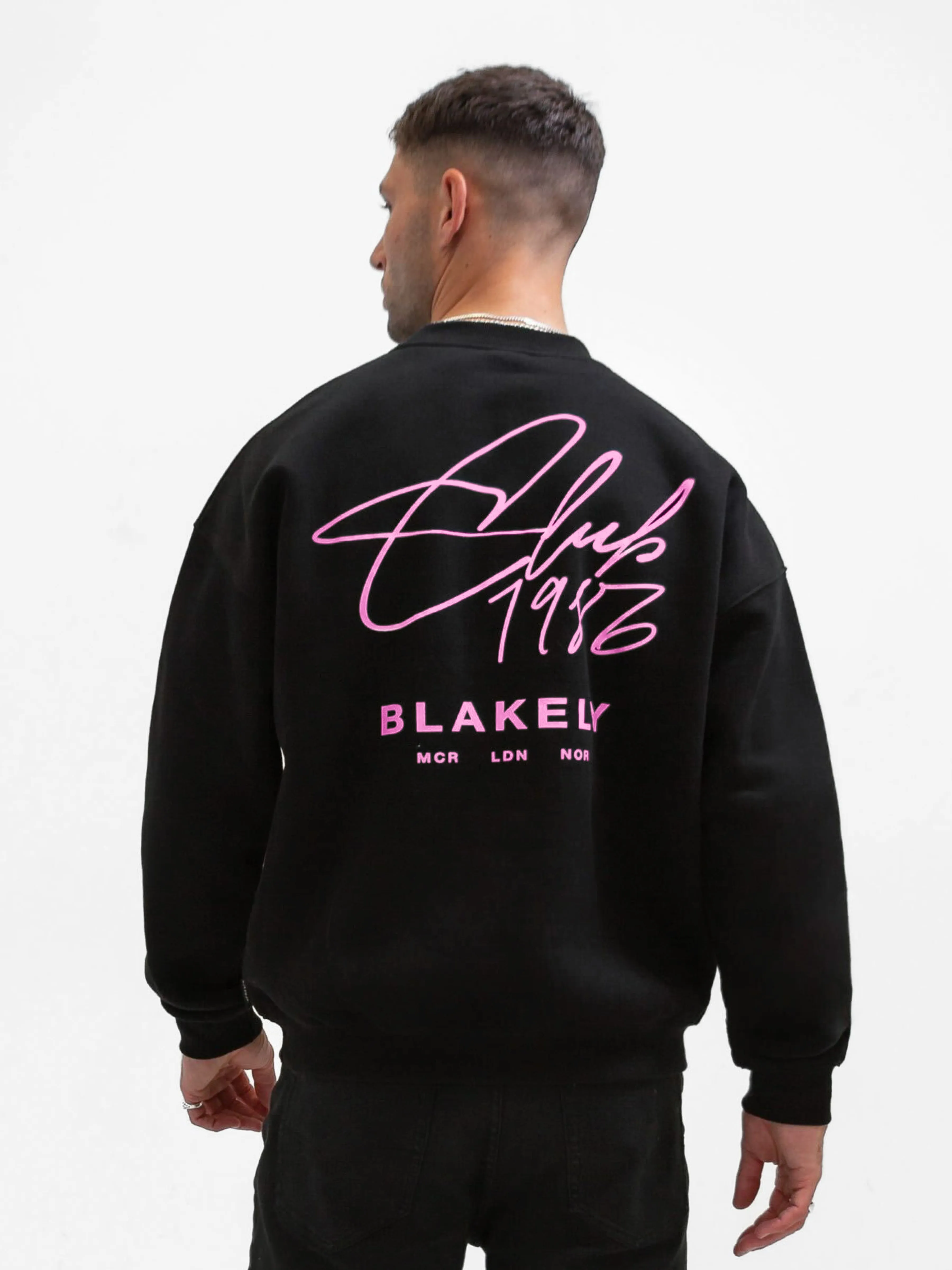 Club Relaxed Jumper - Black & Pink sold by Blakely product image thumbnail 3