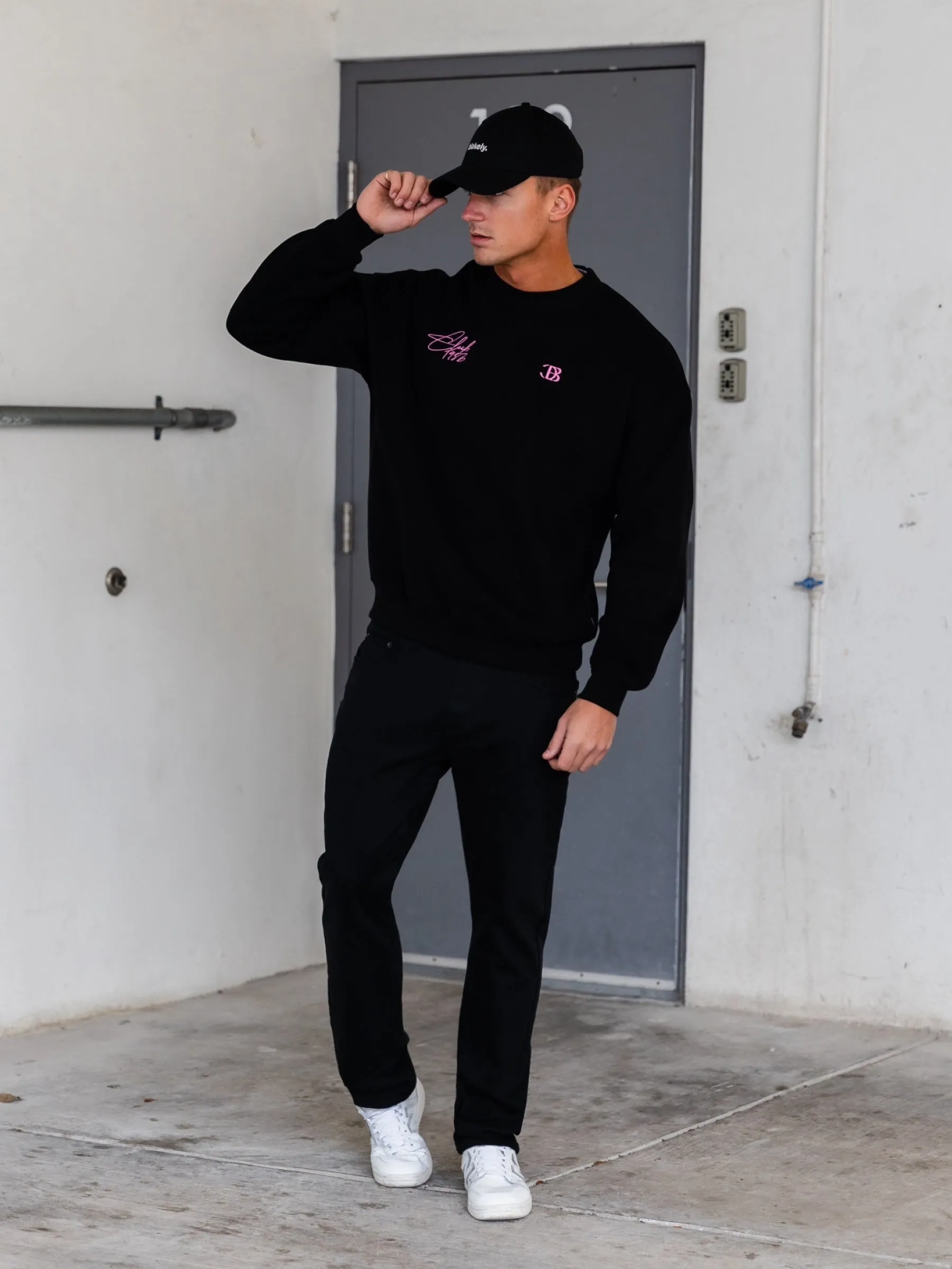 Club Relaxed Jumper - Black & Pink sold by Blakely product image thumbnail 2