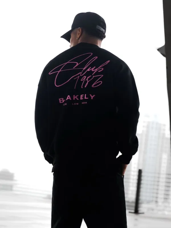 Club Relaxed Jumper - Black & Pink sold by Blakely