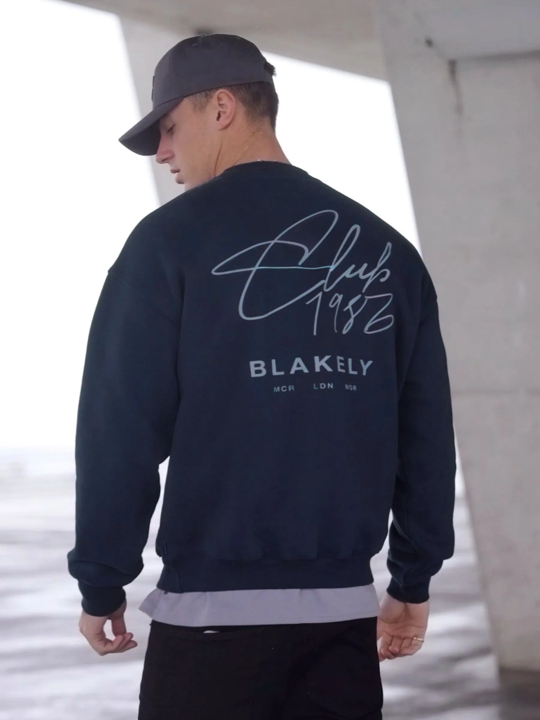 Club Relaxed Jumper - Navy sold by Blakely