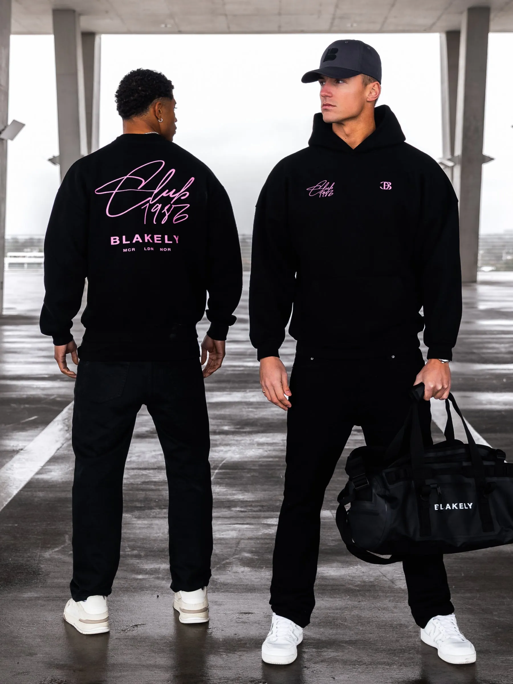 Club Relaxed Hoodie - Black & Pink sold by Blakely product image thumbnail 2