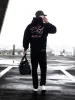 Club Relaxed Hoodie - Black & Pink sold by Blakely