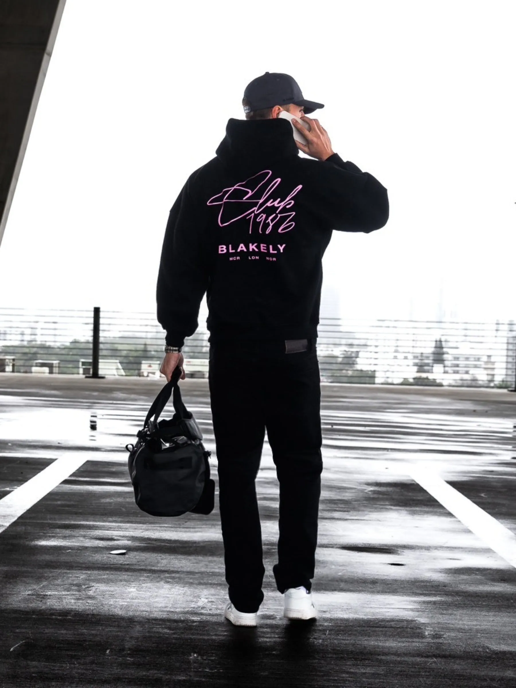 Club Relaxed Hoodie - Black & Pink sold by Blakely product image thumbnail 3