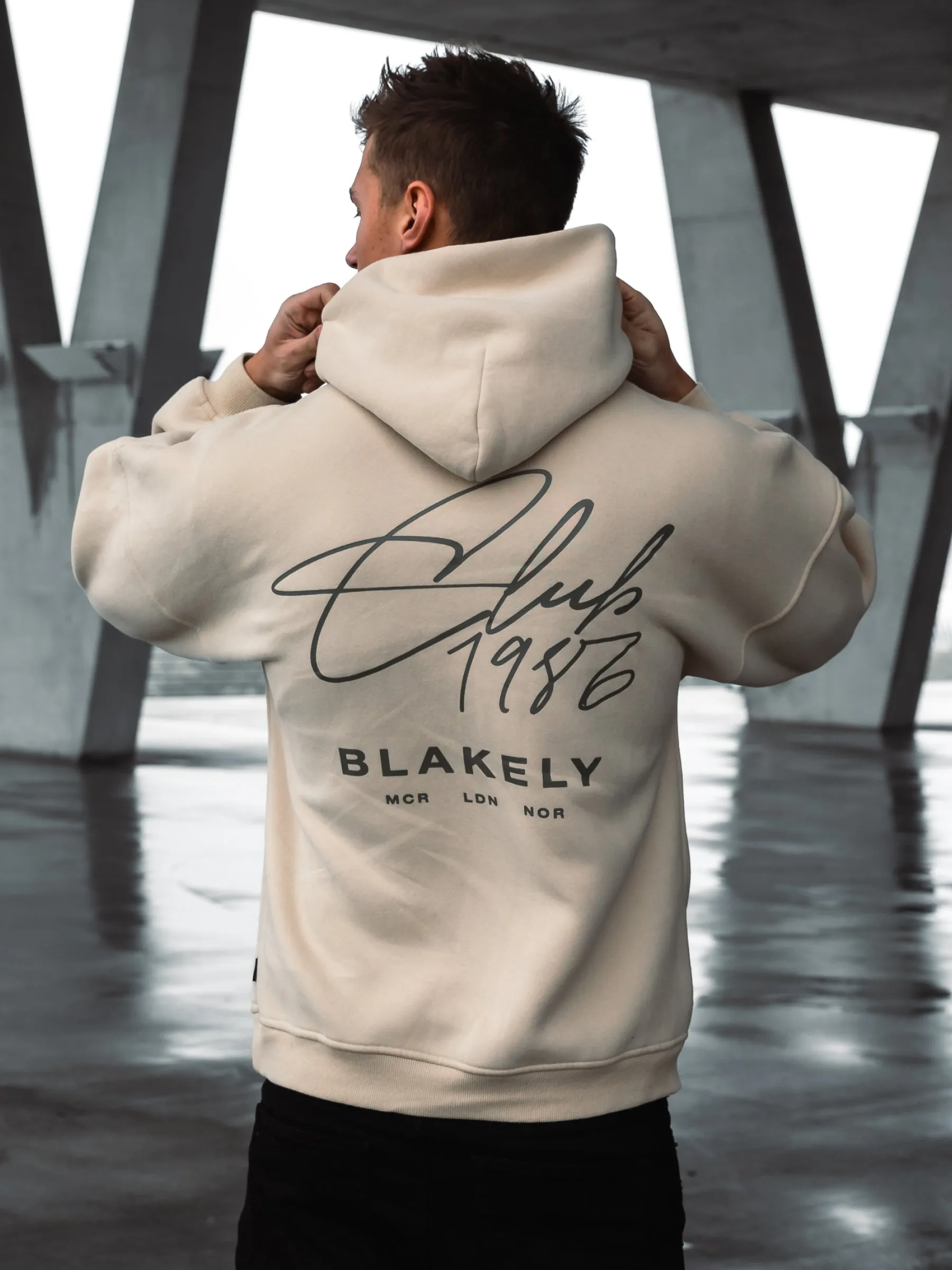 Club Relaxed Hoodie - Bone sold by Blakely