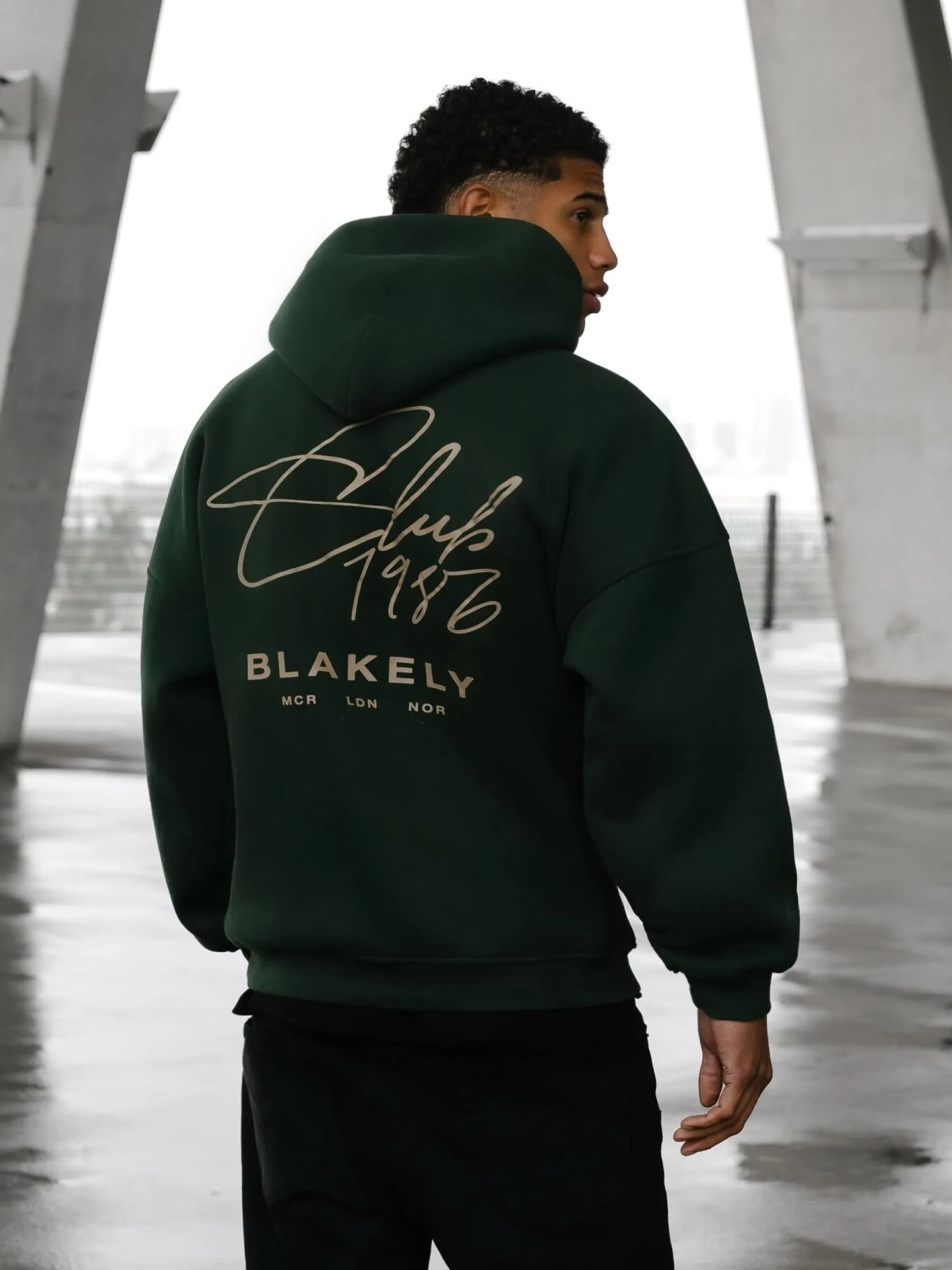 Club Relaxed Hoodie - Forest Green sold by Blakely product image thumbnail 3