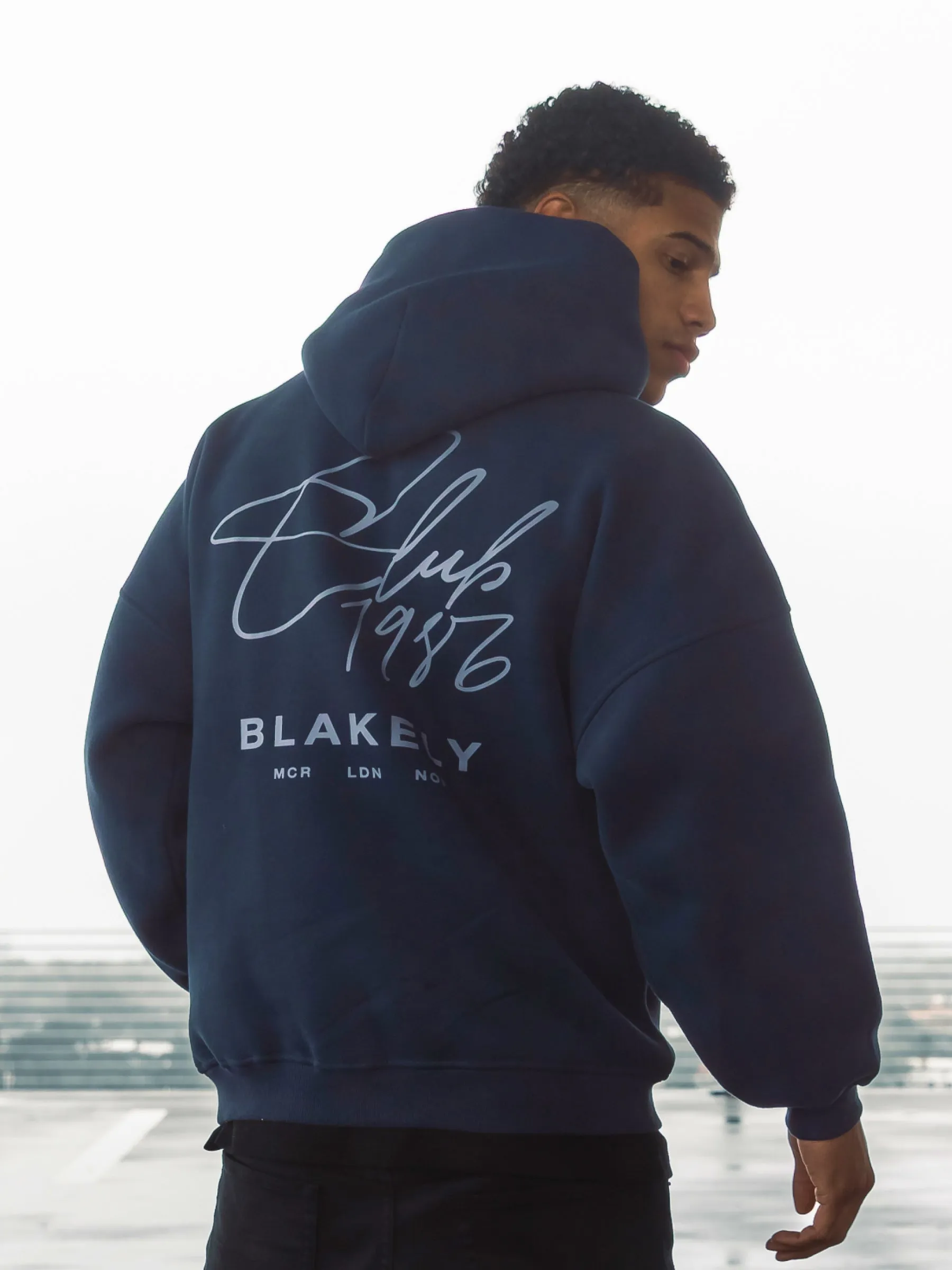 Club Relaxed Hoodie - Navy sold by Blakely