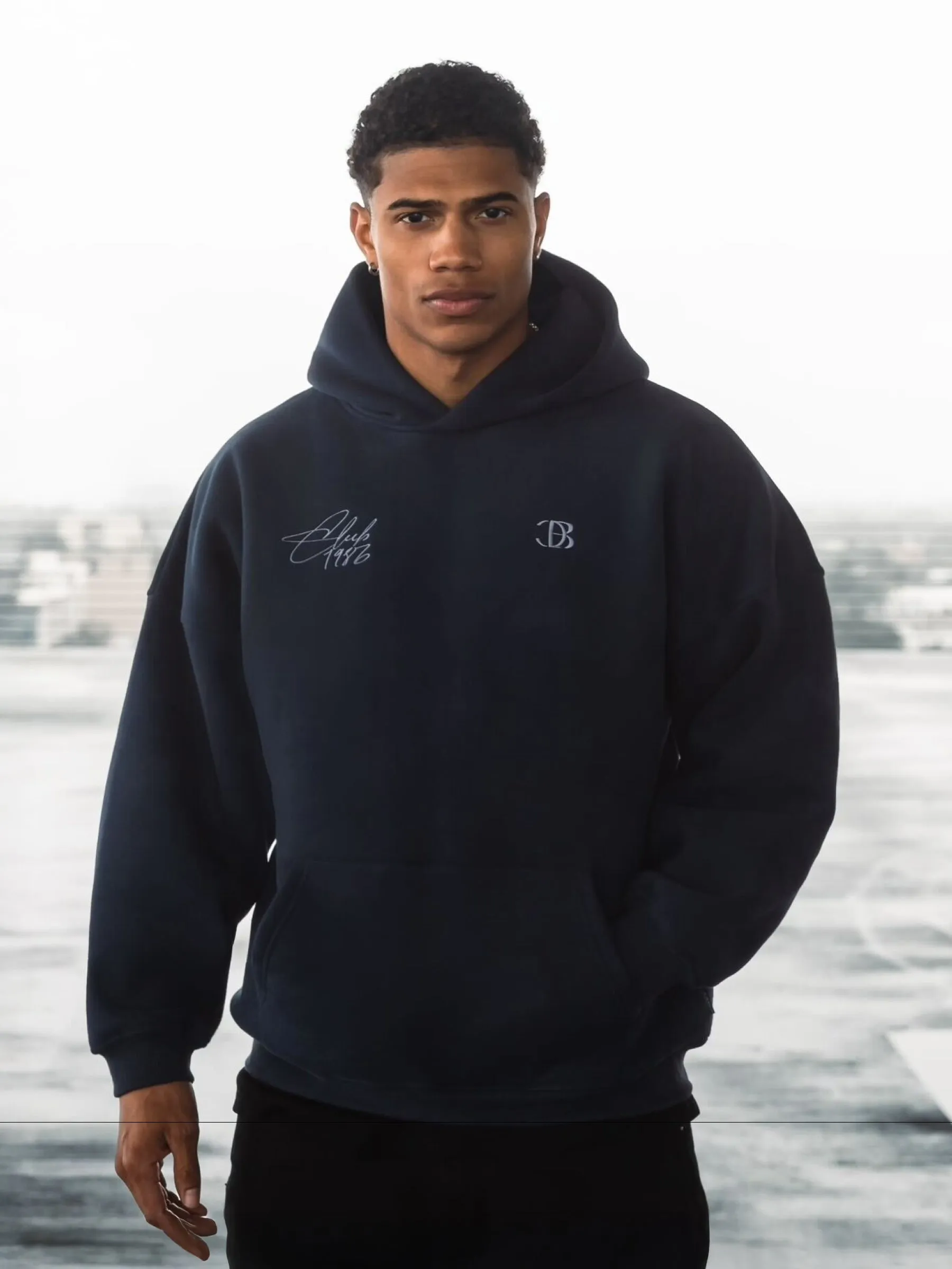 Club Relaxed Hoodie - Navy sold by Blakely product image thumbnail 2