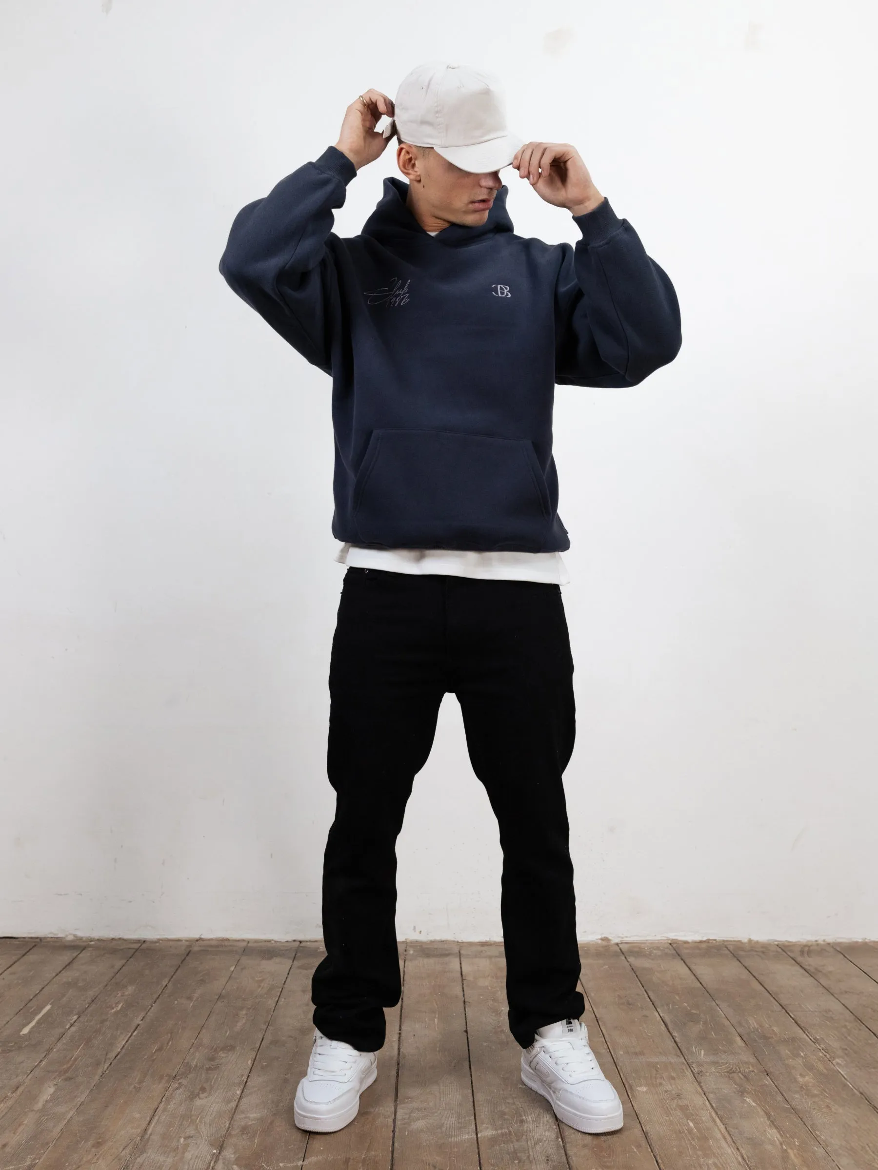 Club Relaxed Hoodie - Navy sold by Blakely product image thumbnail 4