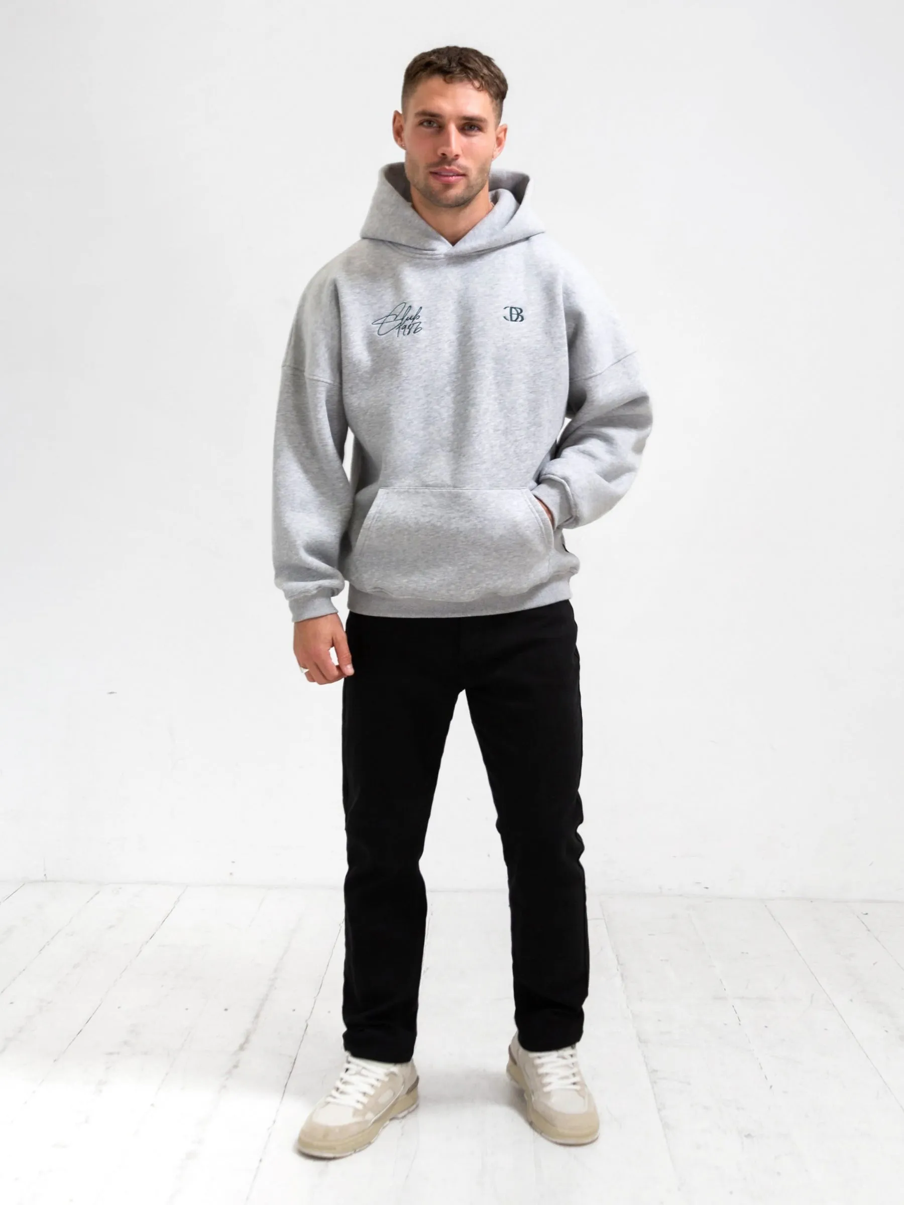 Club Relaxed Hoodie - Marl Grey & Teal sold by Blakely product image thumbnail 2
