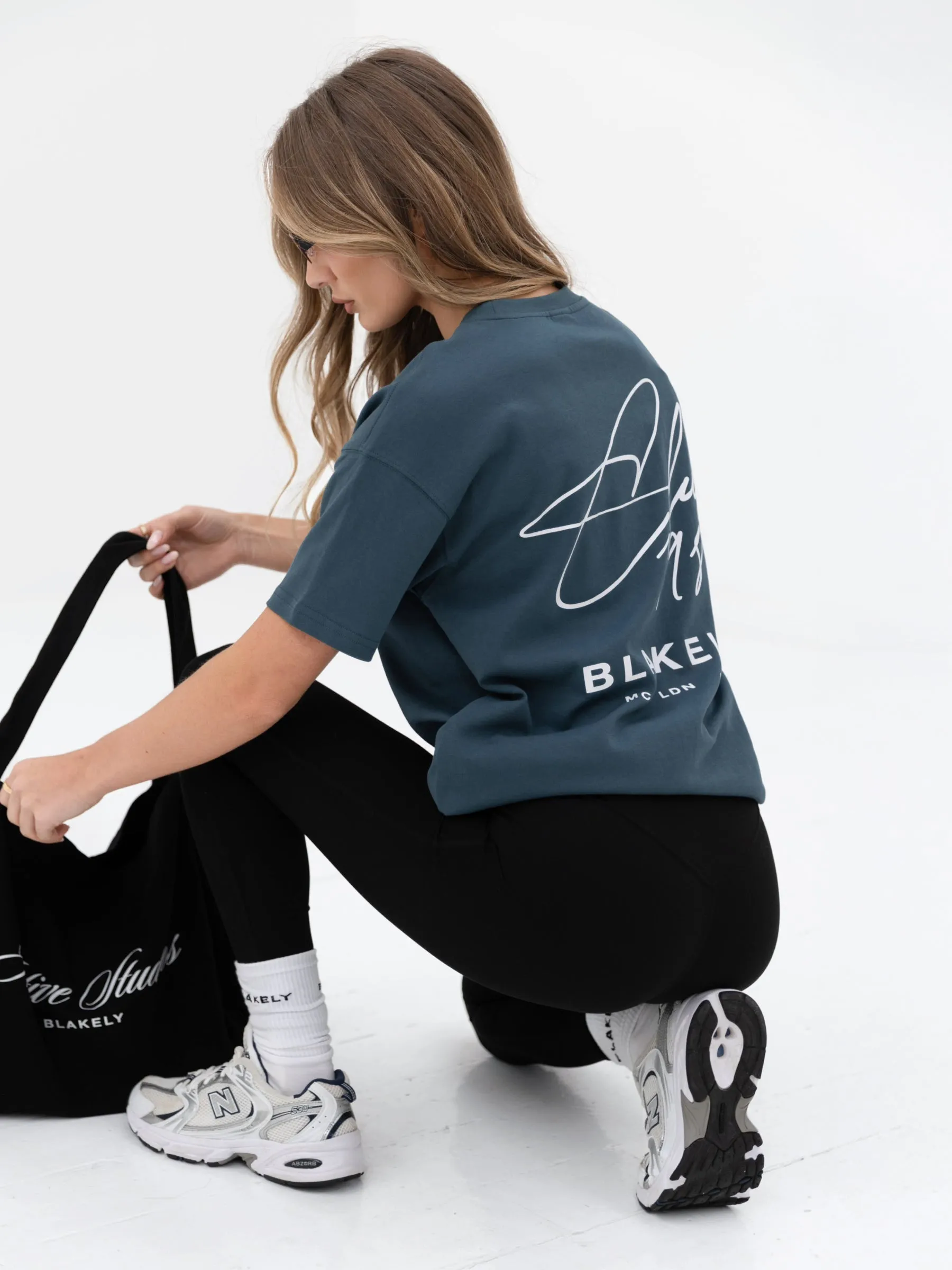 Club Oversized T-Shirt - Dark Teal sold by Blakely product image thumbnail 4