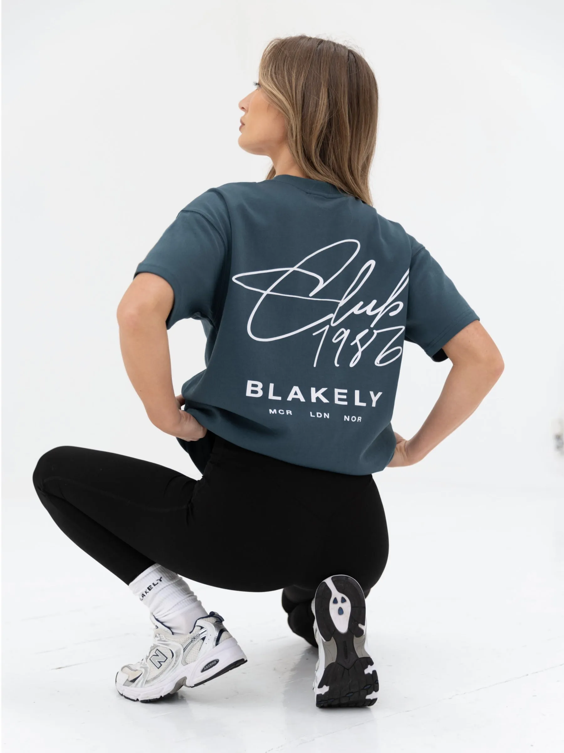 Club Oversized T-Shirt - Dark Teal sold by Blakely