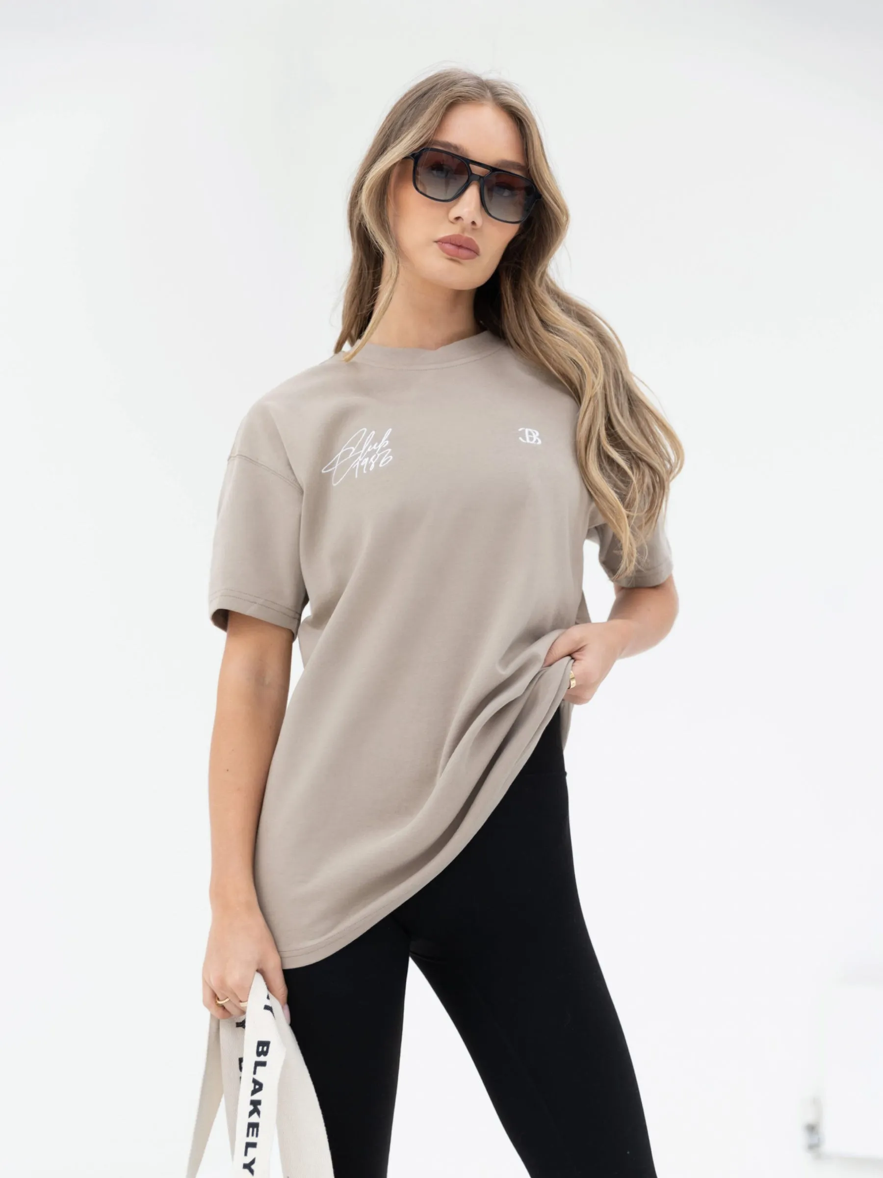 Club Oversized T-Shirt - Washed Khaki sold by Blakely product image thumbnail 3